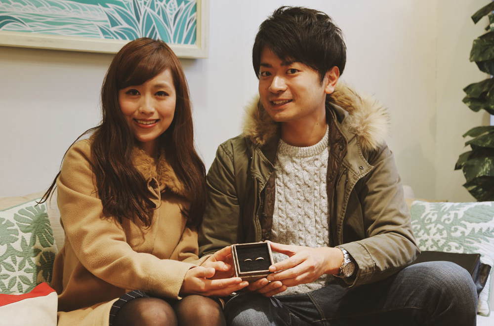 澤田様ご夫婦の 手作り結婚指輪